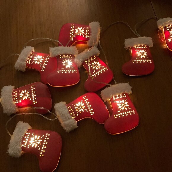 Lot of 3 Wooden String Light Sets — Battery Powered — Holiday Decor - Picture 2 of 7